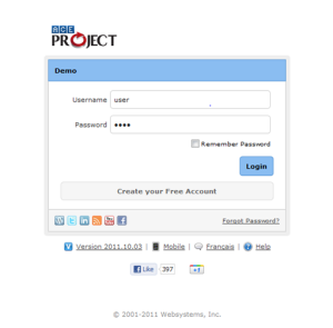 Login Page Aceproject